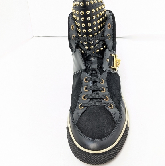 Versace studded high top sneakers - Picture 4 of 16